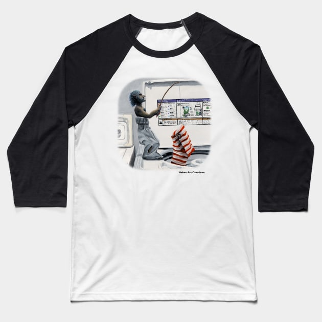 Rogue Laundry Day Heist Realistic Art Baseball T-Shirt by Helms Art Creations